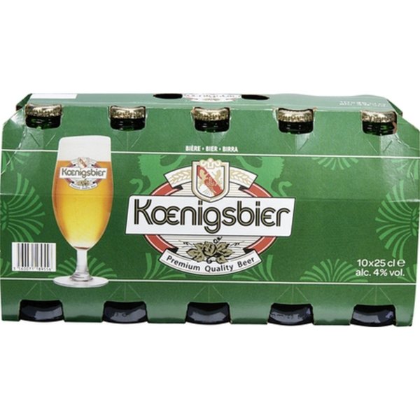 9. KOENIGSBIER BEER BOTTLE 4% 10X250ML