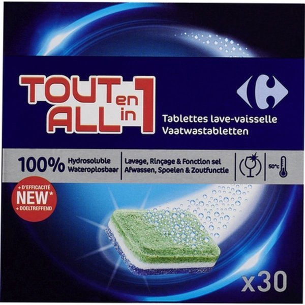 CARREFOUR ALL IN ONE LAUNDRY TABLETS 30X15G