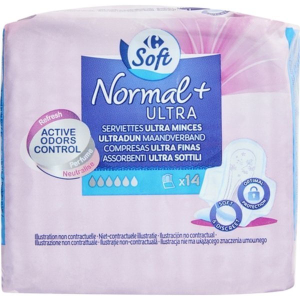 CARREFOUR ΣΕΡΒΙΕΤΕΣ ULTRA  NORMAL  X14