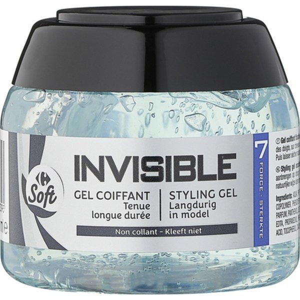 CARREFOUR GEL  ΜΑΛΛΙΩΝ  EXTRA ΔΥΝΑΤΟ INVISIBLE 250ML