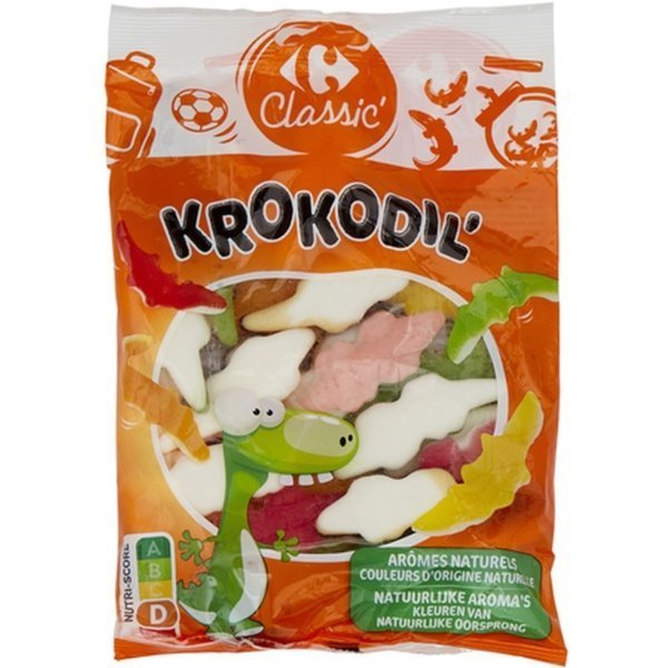 CARREFOUR ΚΑΡΑΜΕΛΕΣ ΖΕΛΙΝΙΑ ΚΡΟΚΟΔEΙΛΟΣ 250Γ