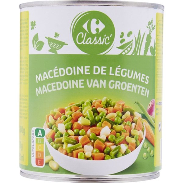 CARREFOUR CANNED MIXED VEGETABLES 800G