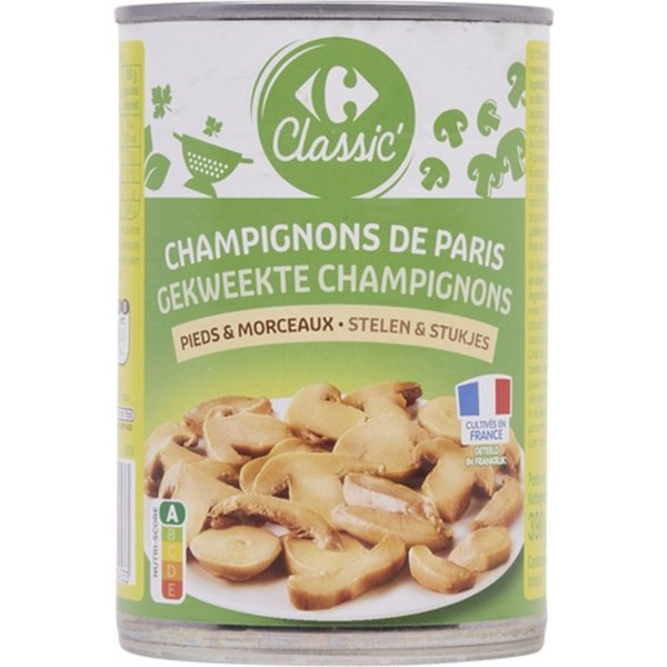 CARREFOUR CANNED CUT MUSHROOMS 400G