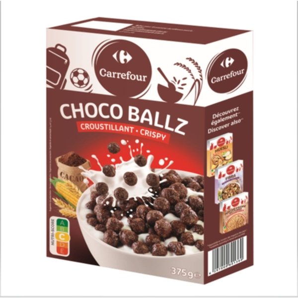 CARREFOUR CHOCO BALLS 375GR