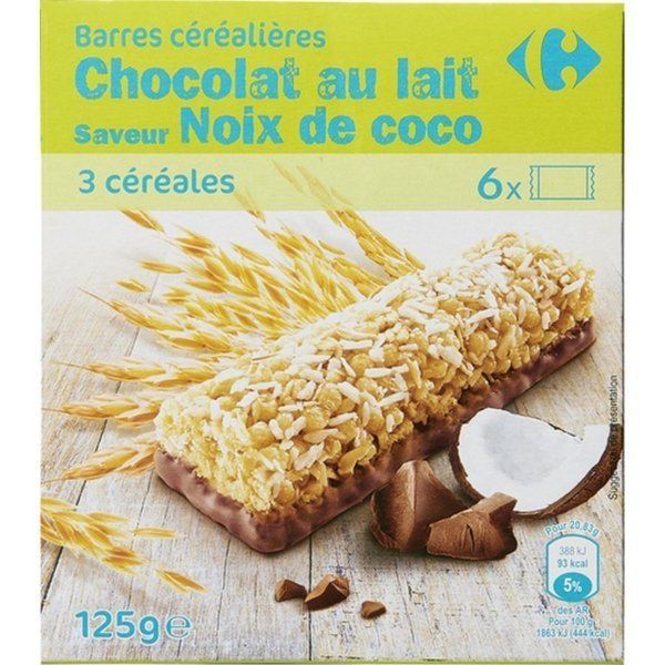 CARREFOUR ΜΠΑΡΕΣ ΔΗΜΗΤΡΙΑΚΩΝ ΣΟΚΟΛΑΤΑ ΚΑΡΥΔΑ 6*20.5GR