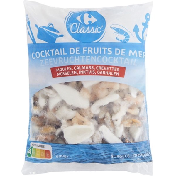 CARREFOUR MIXED SEAFOOD FROZEN 500GR