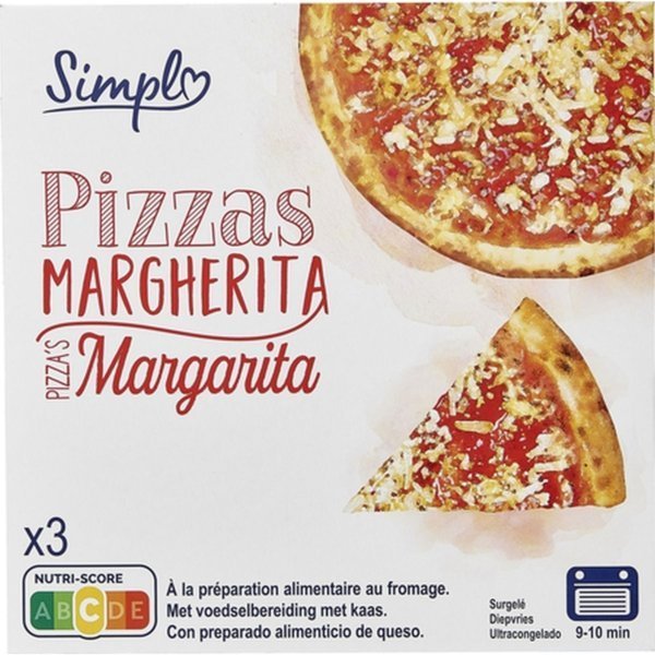 PIZZA MARGARITA 3X300GR