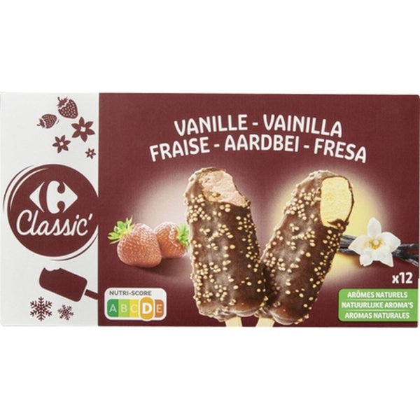 CARREFOUR  12 ΞΥΛΑΚΙΑ ΒΑΝΙΛΙΑ ΦΡΑΟΥΛΑ 450G