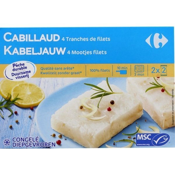 CRF COD FISH 4 SLICE FILLET 4X100G