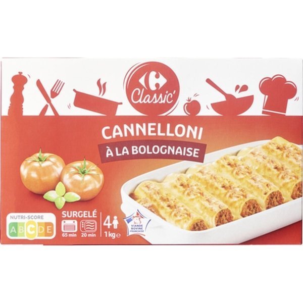 CRF CANNELLONIA WITH MINCE 1KG